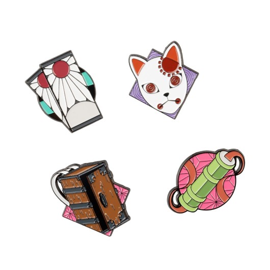 Set de 4 Pins Demon Slayer
