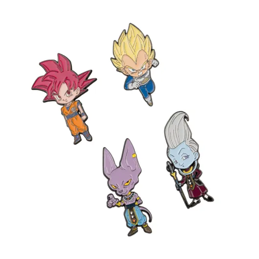 Set de 4 Pins Dragon Ball Super Saga Battle of Gods