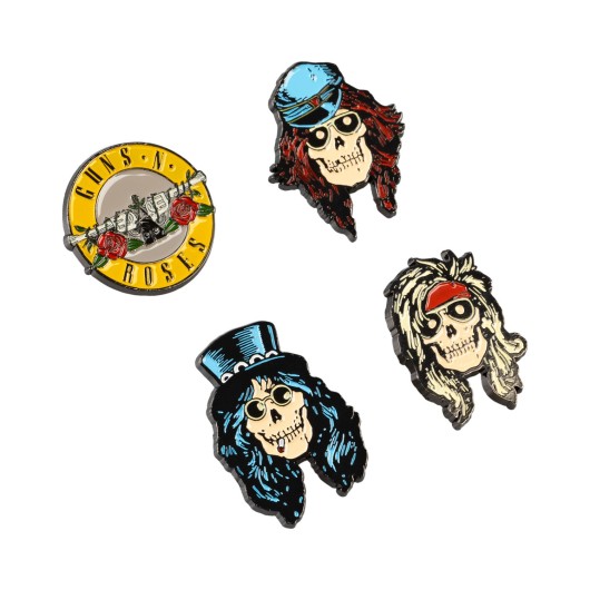 Set de 4 Pins Guns N Roses
