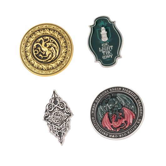 Set de 4 Pins Jogo de Tronos – A Casa do Dragão