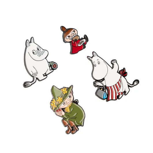 Conjunto de 4 Pins Moomin