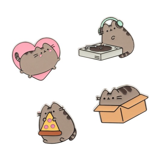 Set de 4 Pins Pusheen