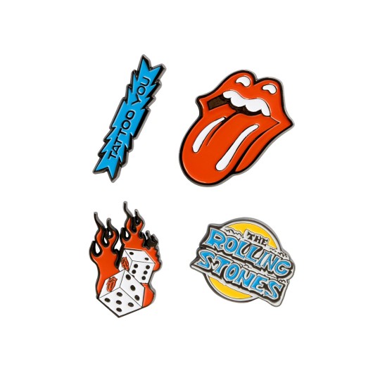 Set de 4 Pins The Rolling Stones