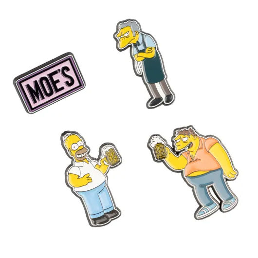 Conjunto de 4 Pins The Simpsons Taberna de Moe