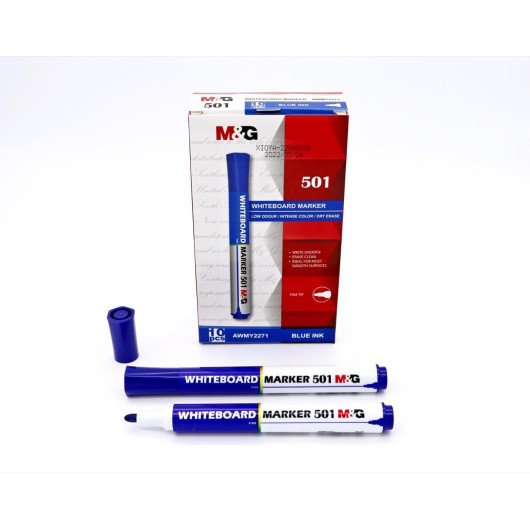 Set de Marcadores para Pizarra 501 Azul