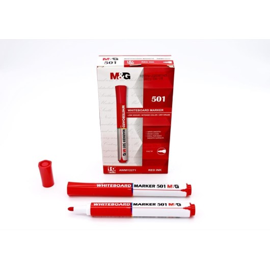Set de Marcadores para Pizarra 501 Vermelho