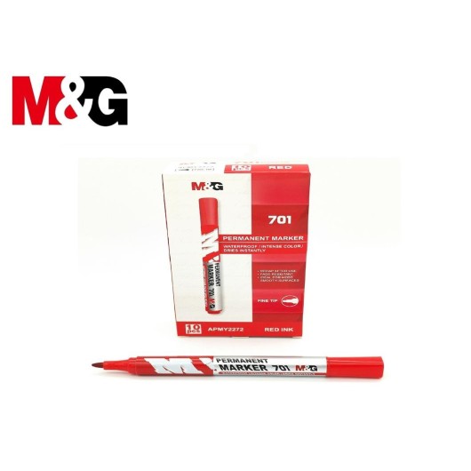 Set de Marcadores Permanente 701 Vermelho
