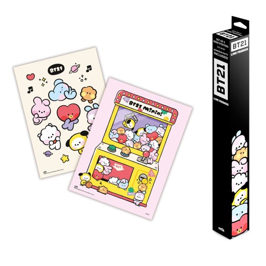 Set Miniposters BT21 – Personagens Adoráveis
