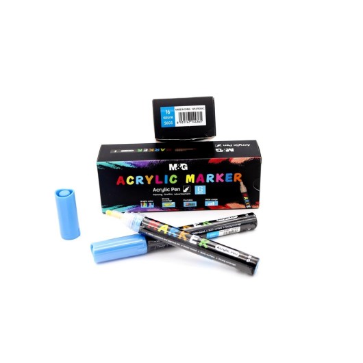 Set de Marcadores de Pintura Acrílica Azul 16