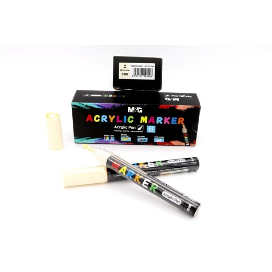 Set de Marcadores de Pintura Acrílica Bege 2