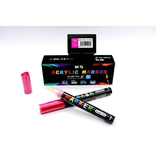 Set de Marcadores de Pintura Acrílica Vermelha 10