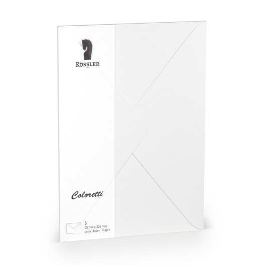 Conjunto de Sobres C5 Coloretti – 5 Unidades Branco