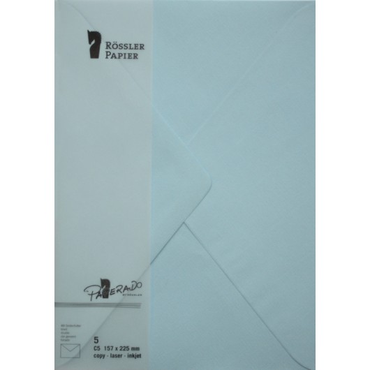 Sobre C5 Paperado Azul Água – 5 Unidades