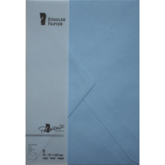 Sobre C5 Paperado Azul – 5 Unidades