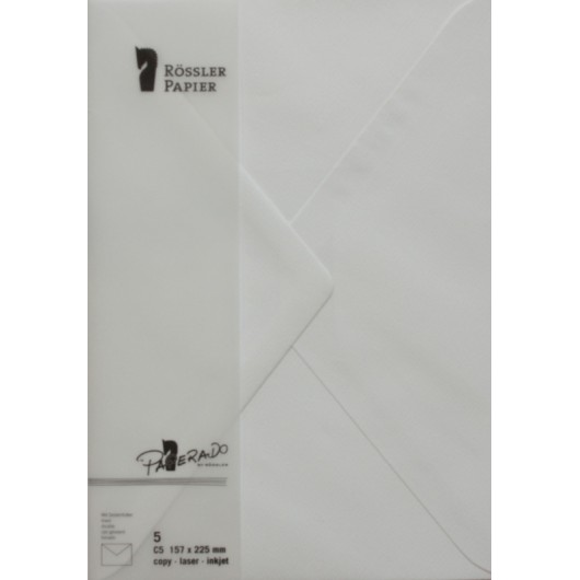 Sobre C5 Paperado Branco – 5 Unidades