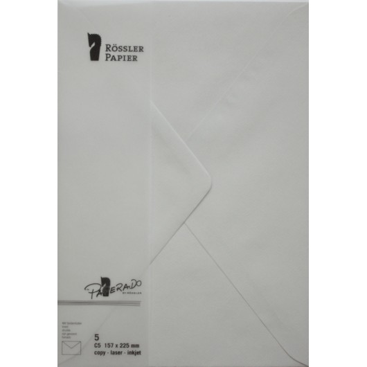 Sobre C5 Paperado Cinza Pérola – 5 Unidades