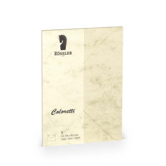 Sobre C6 Ministro Coloretti 5 Unidades Mármore Creme