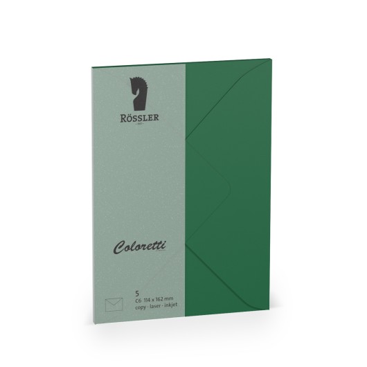 Sobre C6 Ministro Coloretti – 5 Unidades Verde Escuro