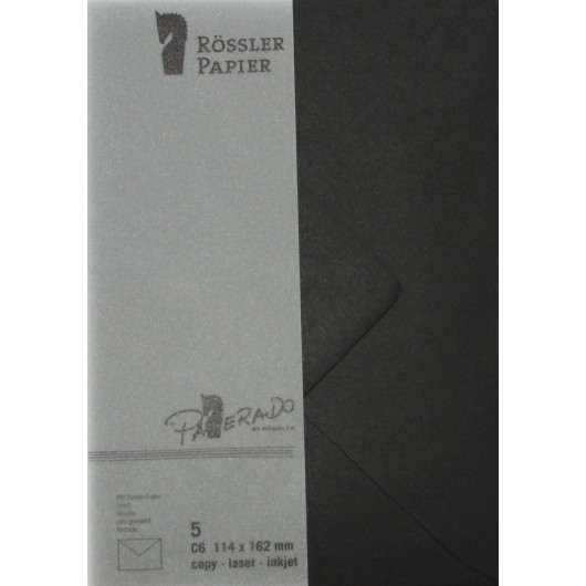 Sobre C6 Ministro Paperado Negro – 5 Unidades