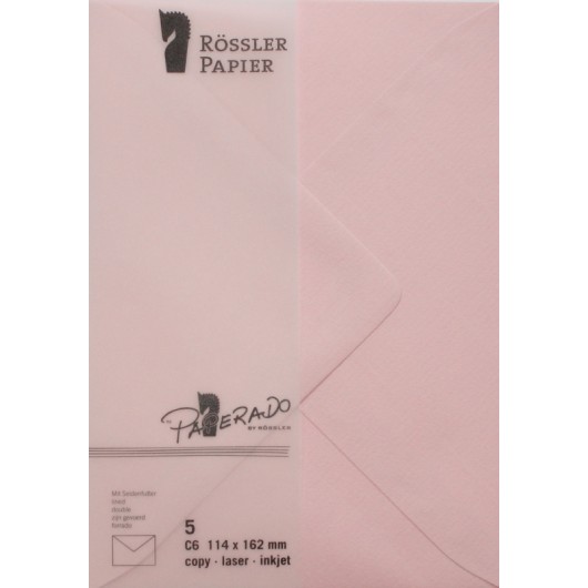 Sobre C6 Ministro Paperado – 5 Unidades Rosa