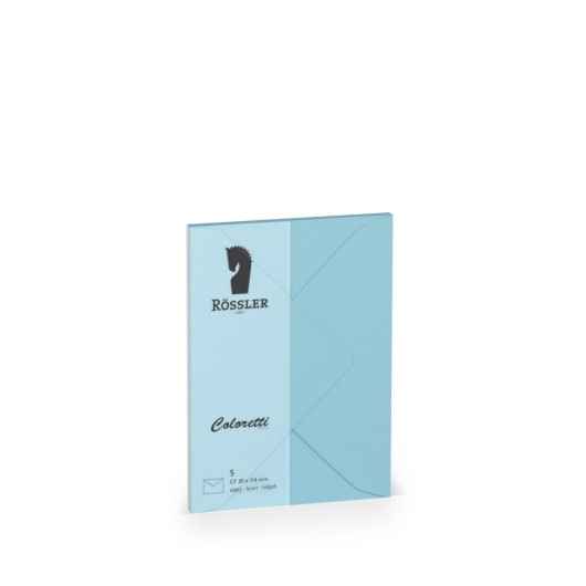 Conjunto de Sobres C7 Coloretti – 5 Unidades Azul Céu