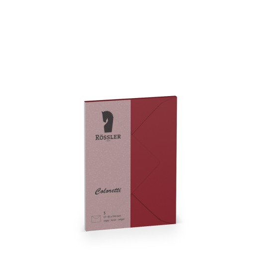Conjunto de Sobres C7 Coloretti – 5 Unidades Bordô