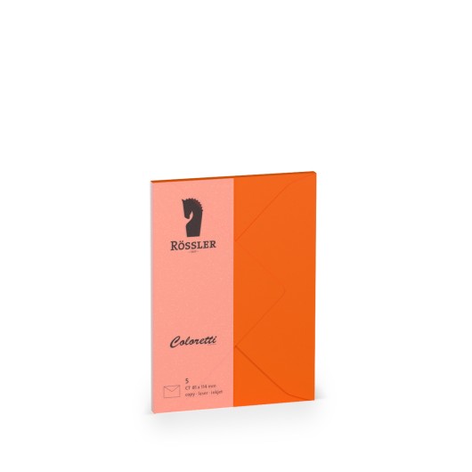 Conjunto de Sobres C7 Coloretti – 5 Unidades Laranja