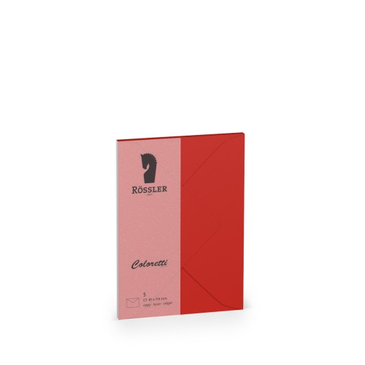 Conjunto de Sobres C7 Coloretti – 5 Unidades Vermelho