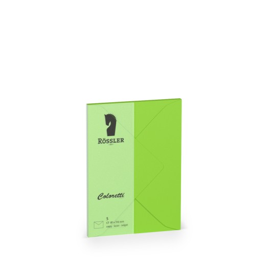 Conjunto de Sobres C7 Coloretti – 5 Unidades Verde Lima