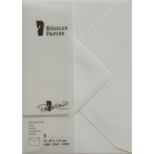 Sobre C7 Paperado Branco – 5 Unidades