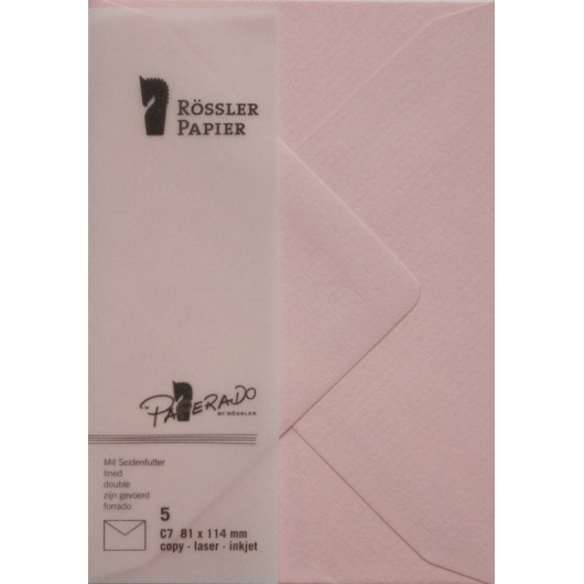 Sobre C7 Paperado Rosa – 5 Unidades