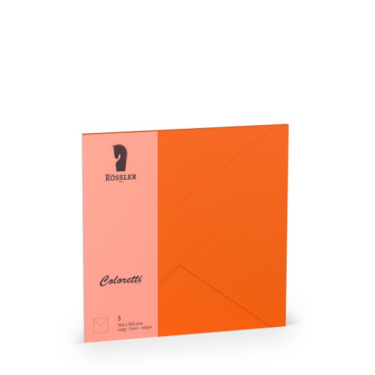 Sobre Quadrado Grande Coloretti 5 Unidades Laranja