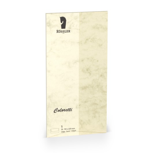 Sobre DL Americano Coloretti 5 Unidades Mármore Creme