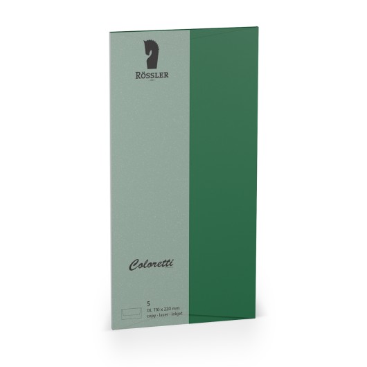 Sobre DL Americano Coloretti 5 Unidades Verde Escuro