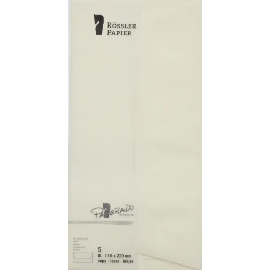 Sobre DL Americano Paperado 5 Unidades Creme