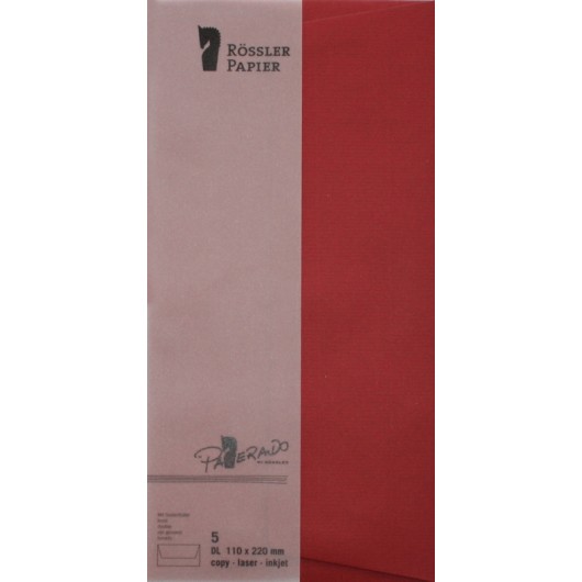 Sobre DL Americano Paperado 5 Unidades Granate