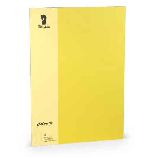 Tarjeta A4 Coloretti 10 Unidades Amarelo