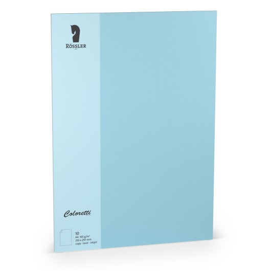 Tarjeta A4 Coloretti 10 Unidades Azul Céu