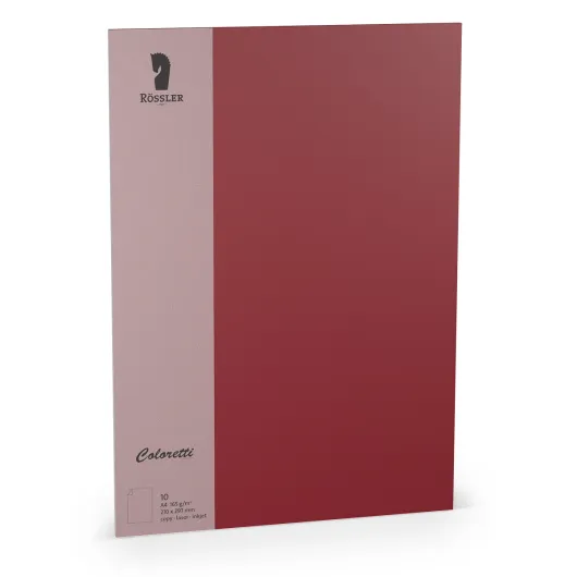 Tarjeta A4 Coloretti 10 Unidades Burdeos