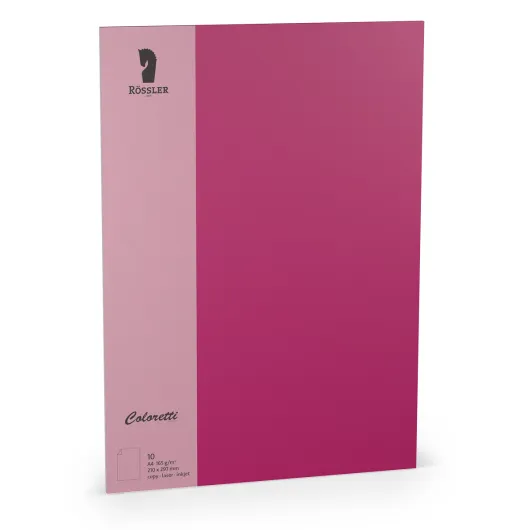 Tarjeta A4 Coloretti 10 Unidades Magenta
