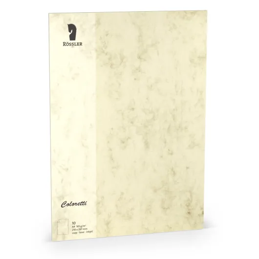 Tarjeta A4 Coloretti 10 Unidades Mármore Creme