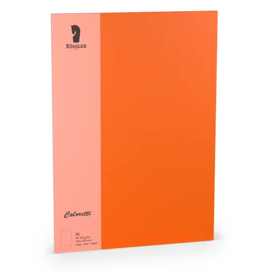 Tarjeta A4 Coloretti 10 Unidades Laranja