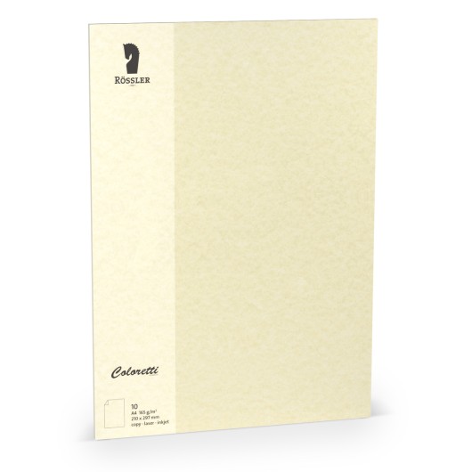 Tarjeta A4 Coloretti 10 Unidades Pergaminho Creme