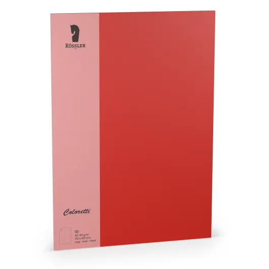 Tarjeta A4 Coloretti 10 Unidades Vermelho