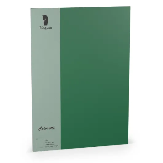 Tarjeta A4 Coloretti 10 Unidades Verde Escuro