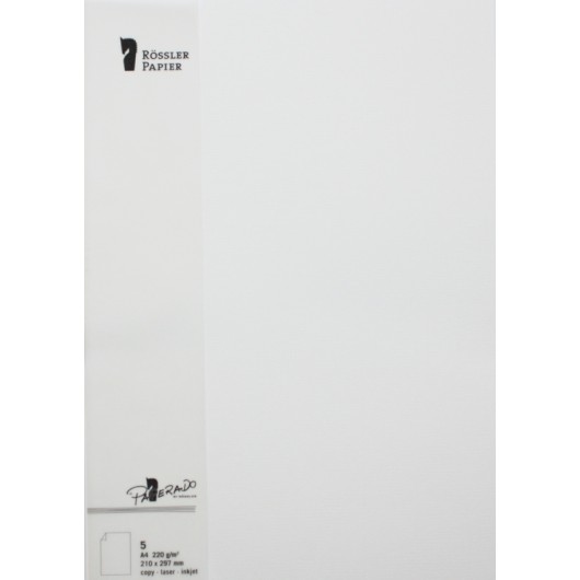 Tarjeta A4 Paperado Branco – 5 Unidades