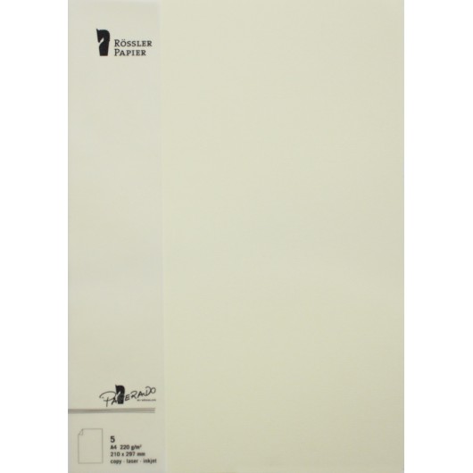 Tarjeta A4 Paperado Creme – 5 Unidades