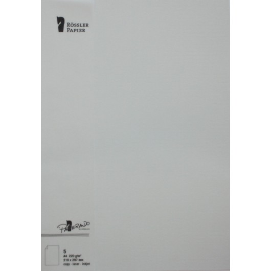 Tarjetas A4 Paperado Gris Perla – 5 Unidades