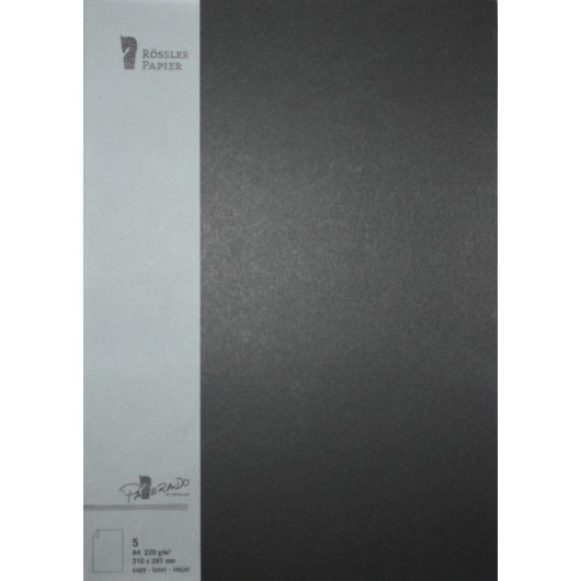 Tarjeta A4 Paperado Preto – 5 Unidades