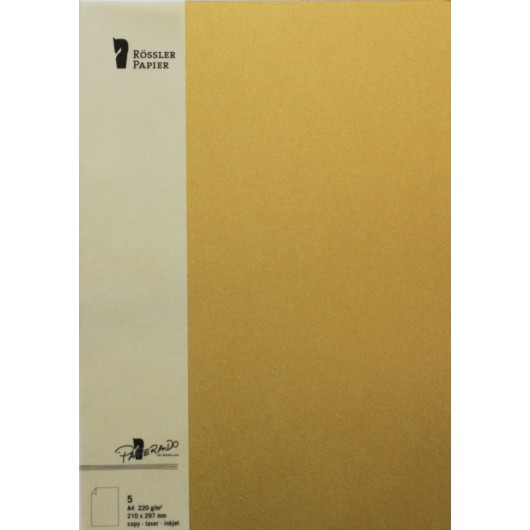 Tarjetas A4 Paperado Oro – 5 Unidades